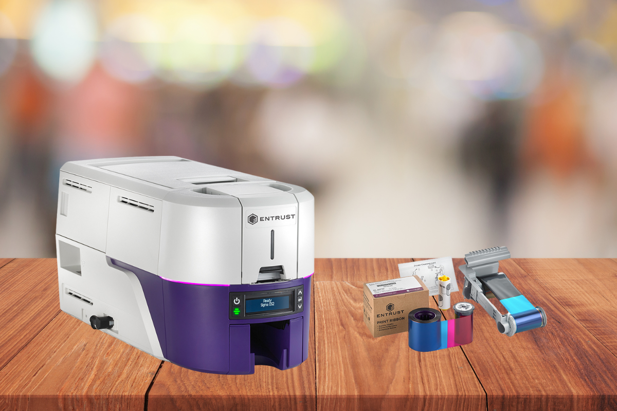 Entrust DS2 Card Printer with Ribbons