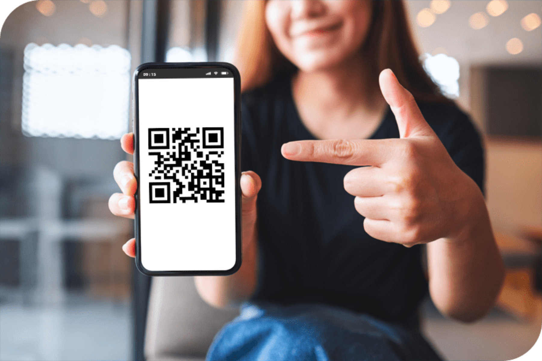 QR code on Cellphone