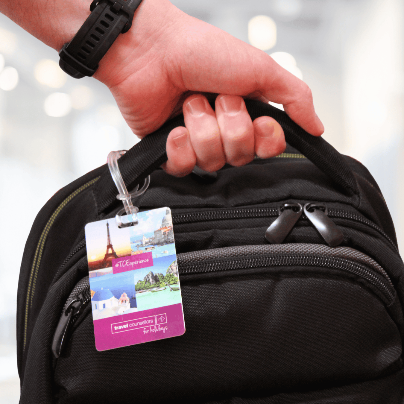 Travel agency luggage cards