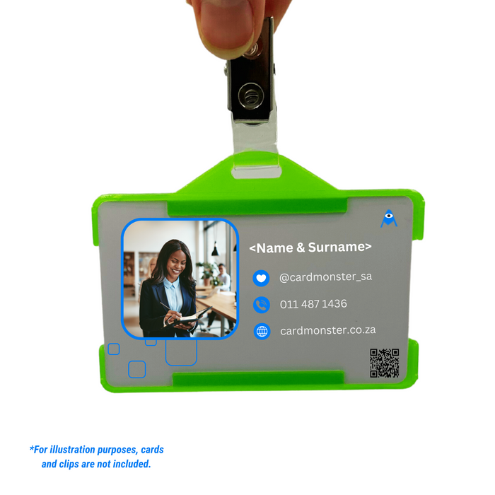 Example of green ID cardholder