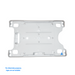 frosted ID cardholder with 2 handles