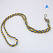 Blue and Yellow Candy Stripe Cord Lanyard