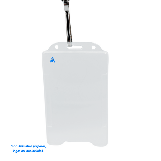 Portrait frosted card holder
