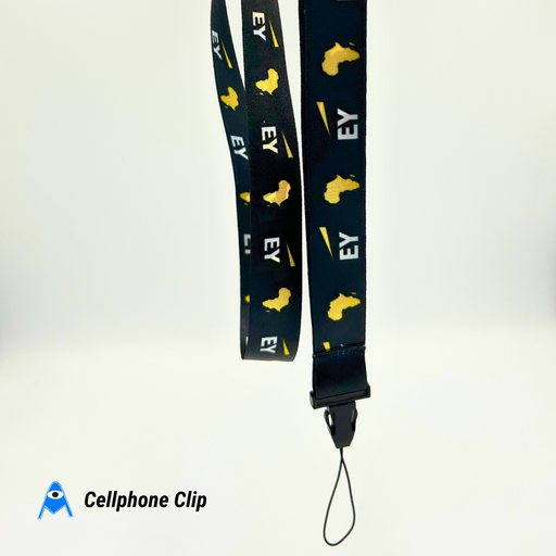 Cellphone Clip printed lanyard