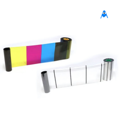 Colour ribbon & Retransfer card printer