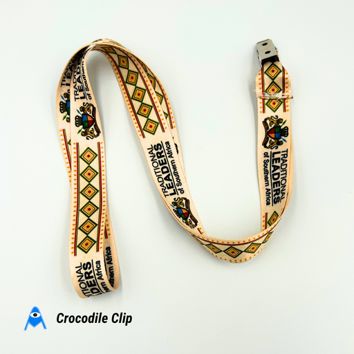 Crocodile Clip Satin Lanyard