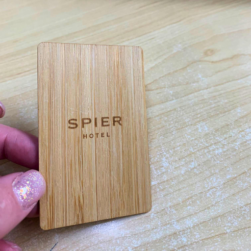 Custom Bamboo NFC Business Card 