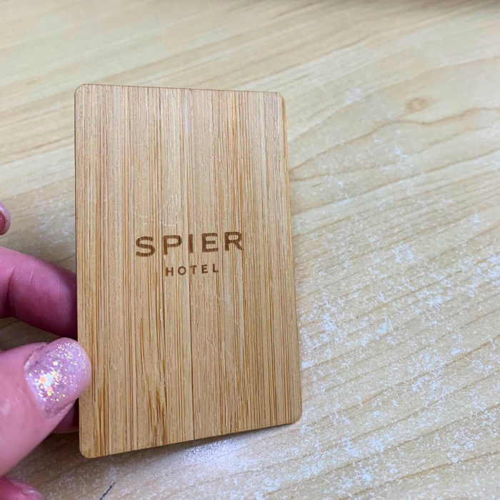 Custom Bamboo NFC Business Card 