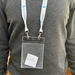 Double cip lanyard with branding