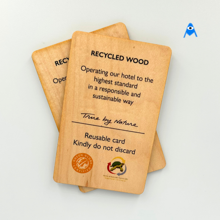 Eco friendly wooden key card