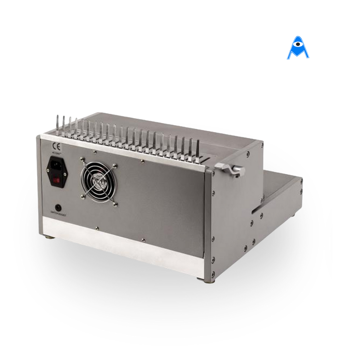 Electric comb binder from back