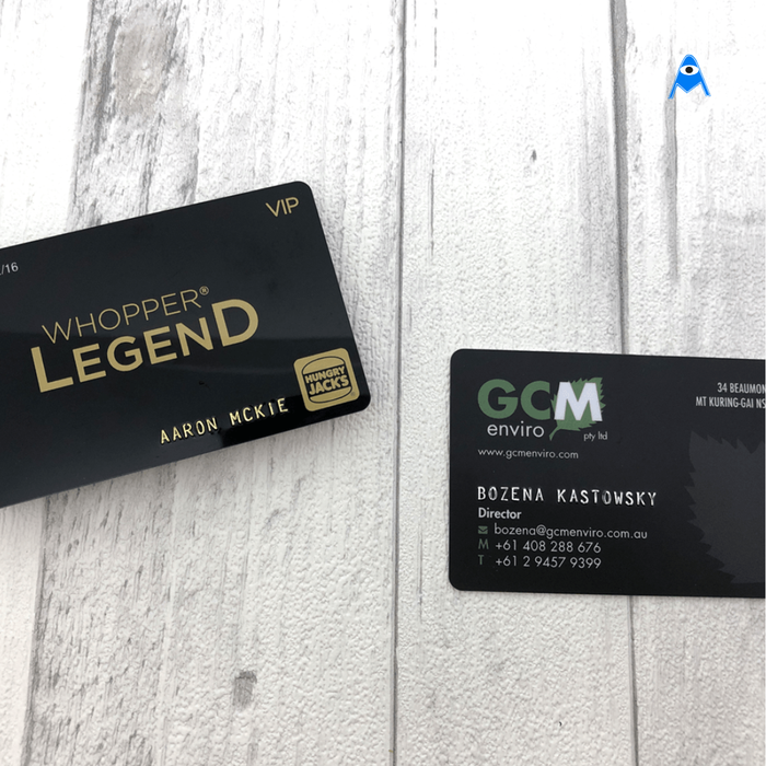 Embossed Business Plastic Cards 