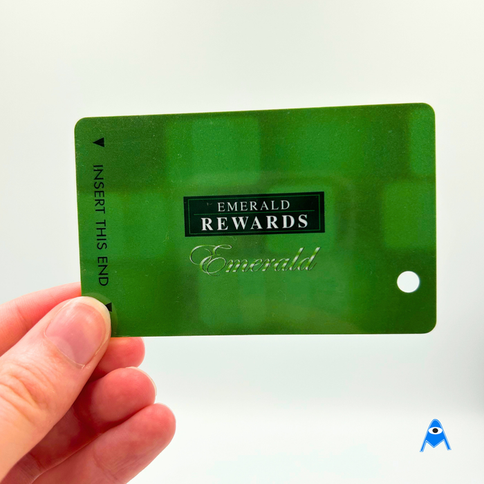 Emerald metallic card