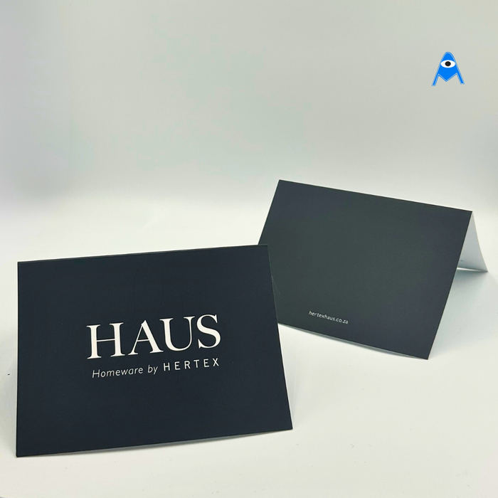 Gift voucher sleeves back and front