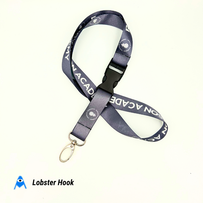 Lobster Hook Printed lanyard single sided with breakaway clip