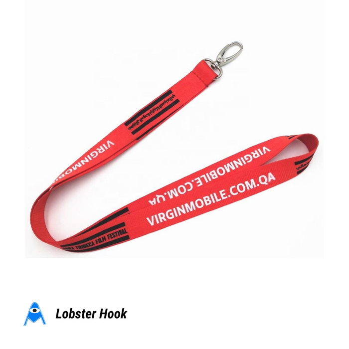 Lobster hook woven lanyard