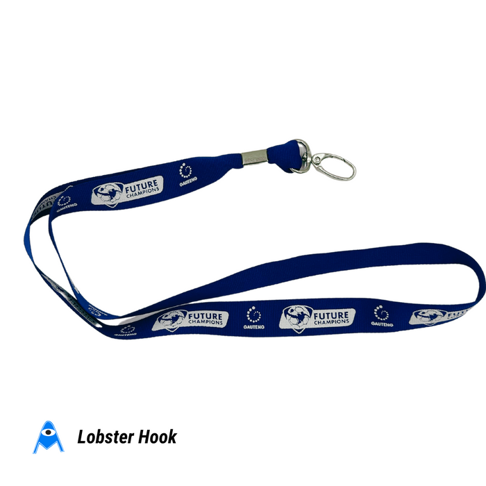 Lobster hook woven lanyard single sided