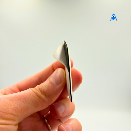 Metal 1K MIFARE Rectangle Tag side angle