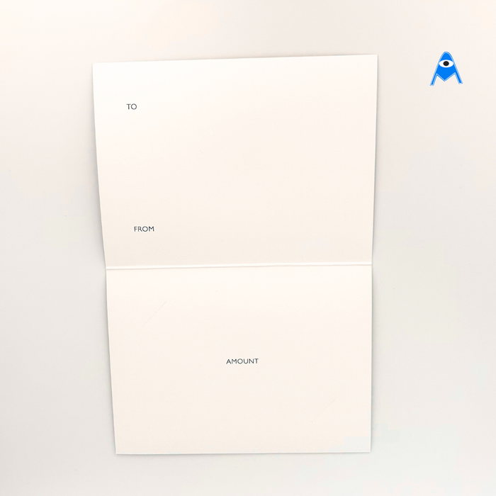 Open Gift Card Voucher Sleeve