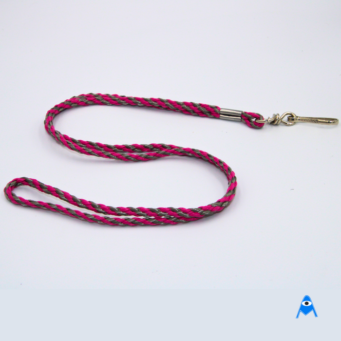 Pink and Grey Colour Lanyard