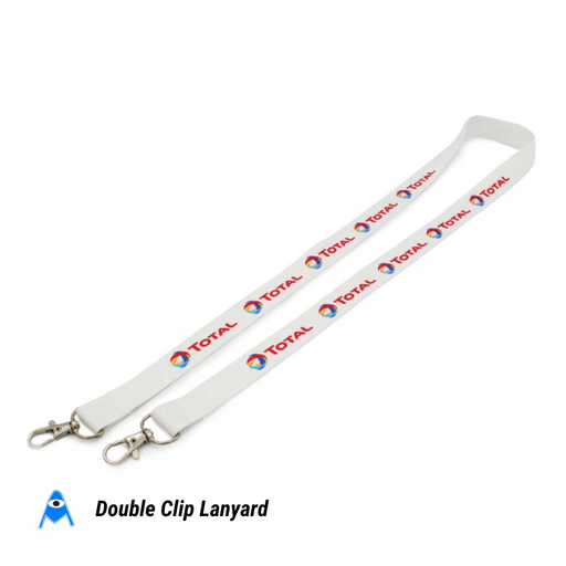 Printed Lanyard with Double Clip