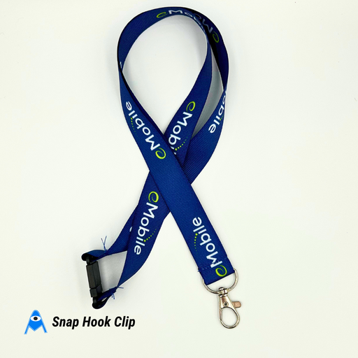 Printed Lanyard with Snap Hook with Safety Break-Away Clip