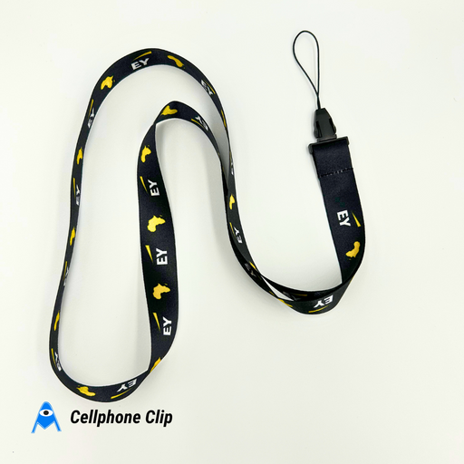 Printed lanyard with Cellphone Clip