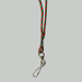 Red and green candystripe lanyard