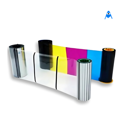 Retransfer film and YMCK 100 colour print