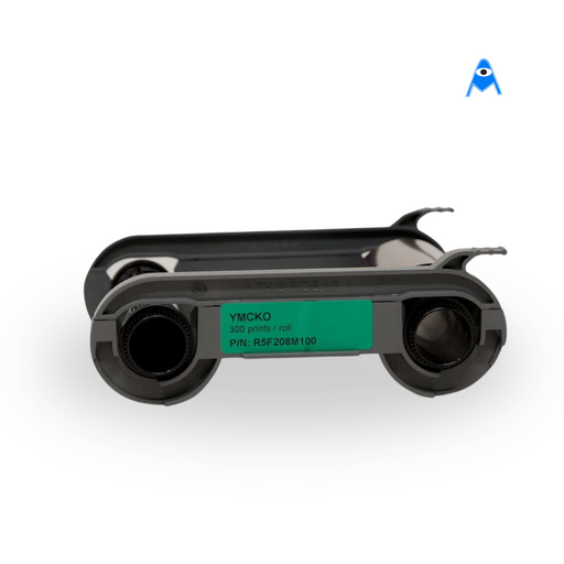 Side view of Evolis Primacy 1 black ribbon