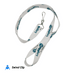 Silky printed lanyards with swivel clip