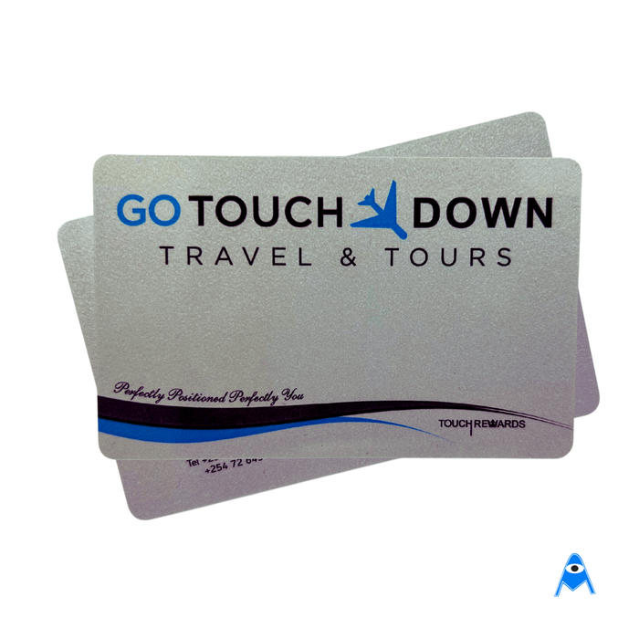 Travel metallic cards silver