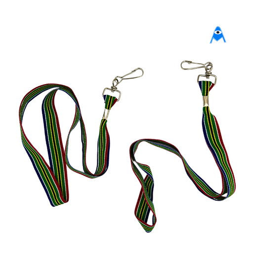 Two South African Coloured Flat Lanyards