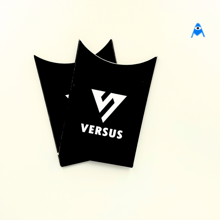 Versus front of Custom Gift Card Sleeve