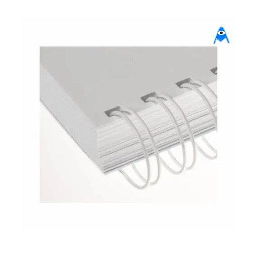 White Ringwire | 9.5mm | 3:1 pitch