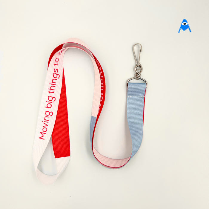 Woven printed lanyards with swivel clip